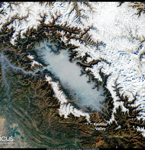 Smog in the Kashmir Valley