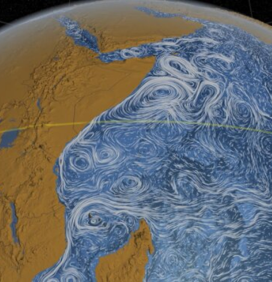 Scientists track giant ocean vortex from space