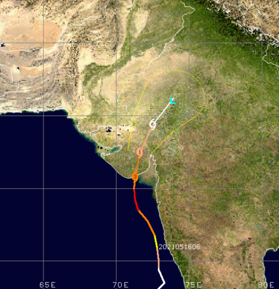 Tropical Cyclone Tauktae – the strongest to hit Western India in two decades