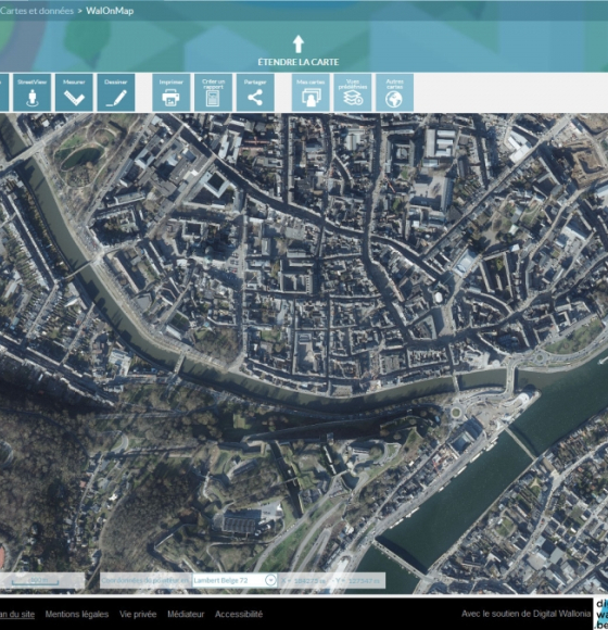 Les photographies aériennes (orthophotos) 2021 de la Wallonie sont en ligne !