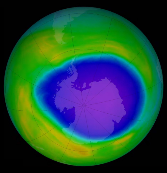 Large, deep Antarctic Ozone Hole persisting into November