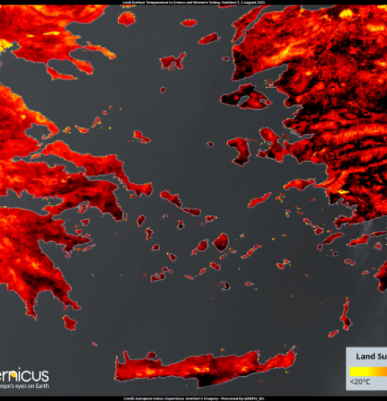 Heatwave in Greece and Western Turkey