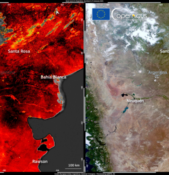 Historic heatwave in Argentina in January 2022