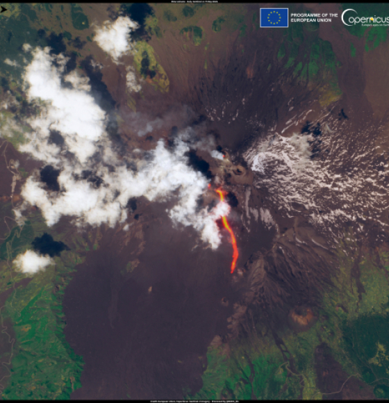 New eruptive phase of Mount Etna, Italy