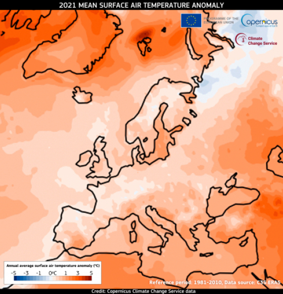 The State of the Climate in Europe Report