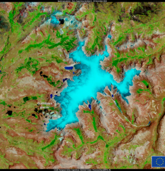 Decline of the Quelccaya Glacier in Peru