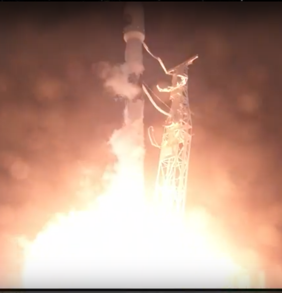 SAOCOM 1A Satellite succesfully launched by SpaceX's NightLight
