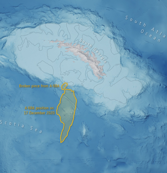 Mega iceberg released 152 billion tonnes of freshwater
