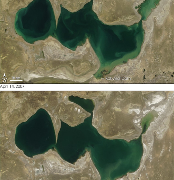 La petite mer d'Aral renaît