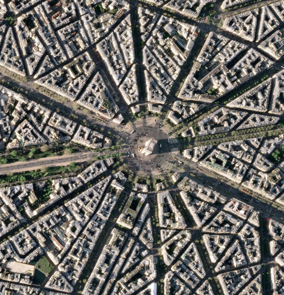Earth from Space: Arc de Triomphe