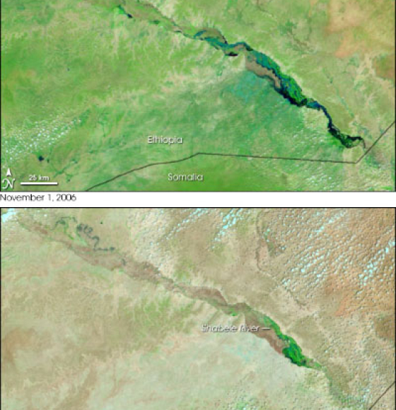 Overstromingen in Oost-Afrika