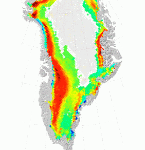 Fonte record des glaces du Groenland