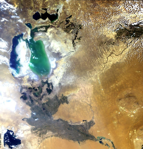 De uitdroging van het Aralmeer