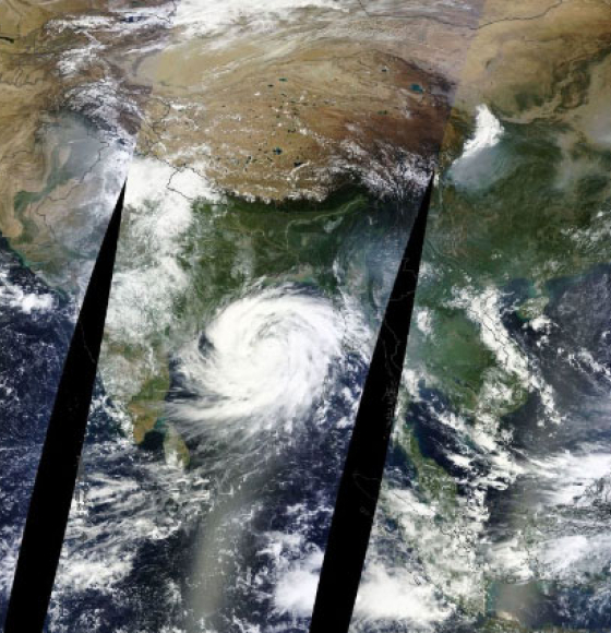 India : op de vlucht voor de cycloon