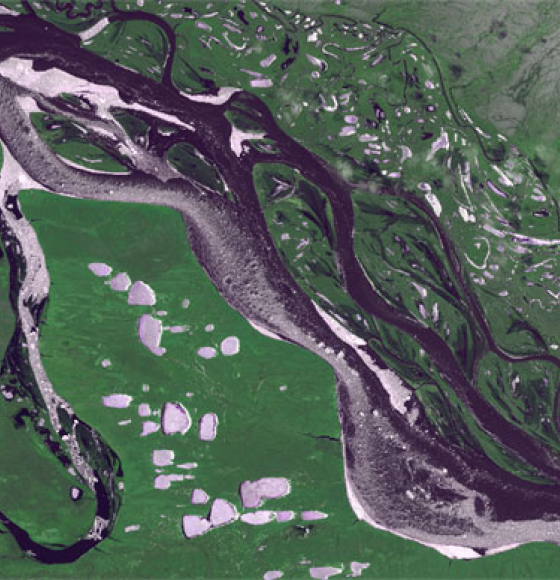 Combination of Copernicus Sentinel-2 and PROBA-V data help illustrate river ice break-up