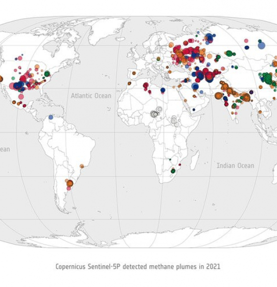 Trio of Sentinel satellites map methane super-emitters