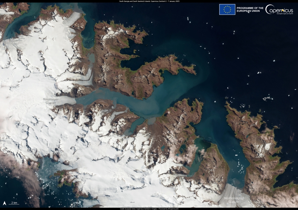 This image of the South Sandwich island was acquired by one of the Copernicus Sentinel-2 satellites on 7 February 2023.Click here to view at full resolution.