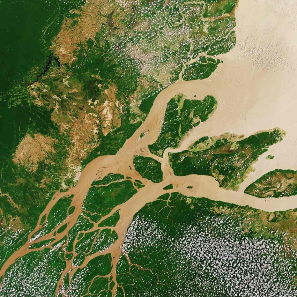 Sentinel-2A Amazon RiverCopyright: Contains modified Copernicus Sentinel data (2017), processed by ESA