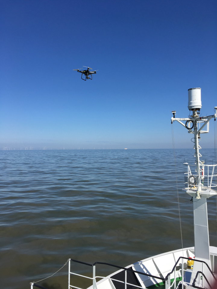 Drones were also used to monitor turbidity